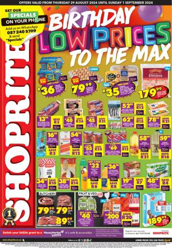 Shoprite catalogue  - 29/08/2024 - 01/09/2024.