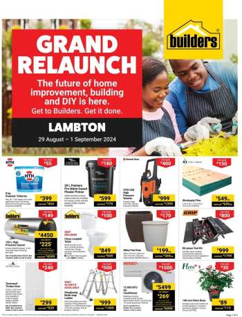 Builders catalogue  - 29/08/2024 - 01/09/2024.