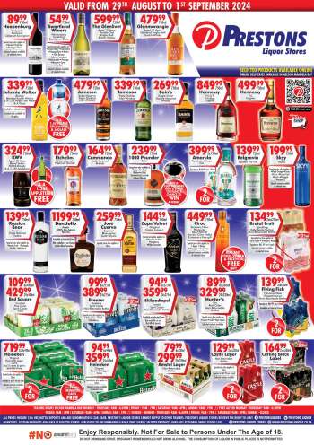 Prestons Liquor Stores catalogue  - 29/08/2024 - 01/09/2024.