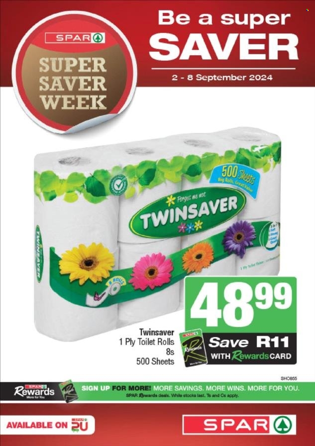 SPAR specials - 02/09/2024 - 08/09/2024. Page 1