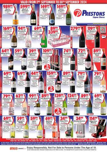 Prestons Liquor Stores catalogue  - 05/09/2024 - 30/09/2024.