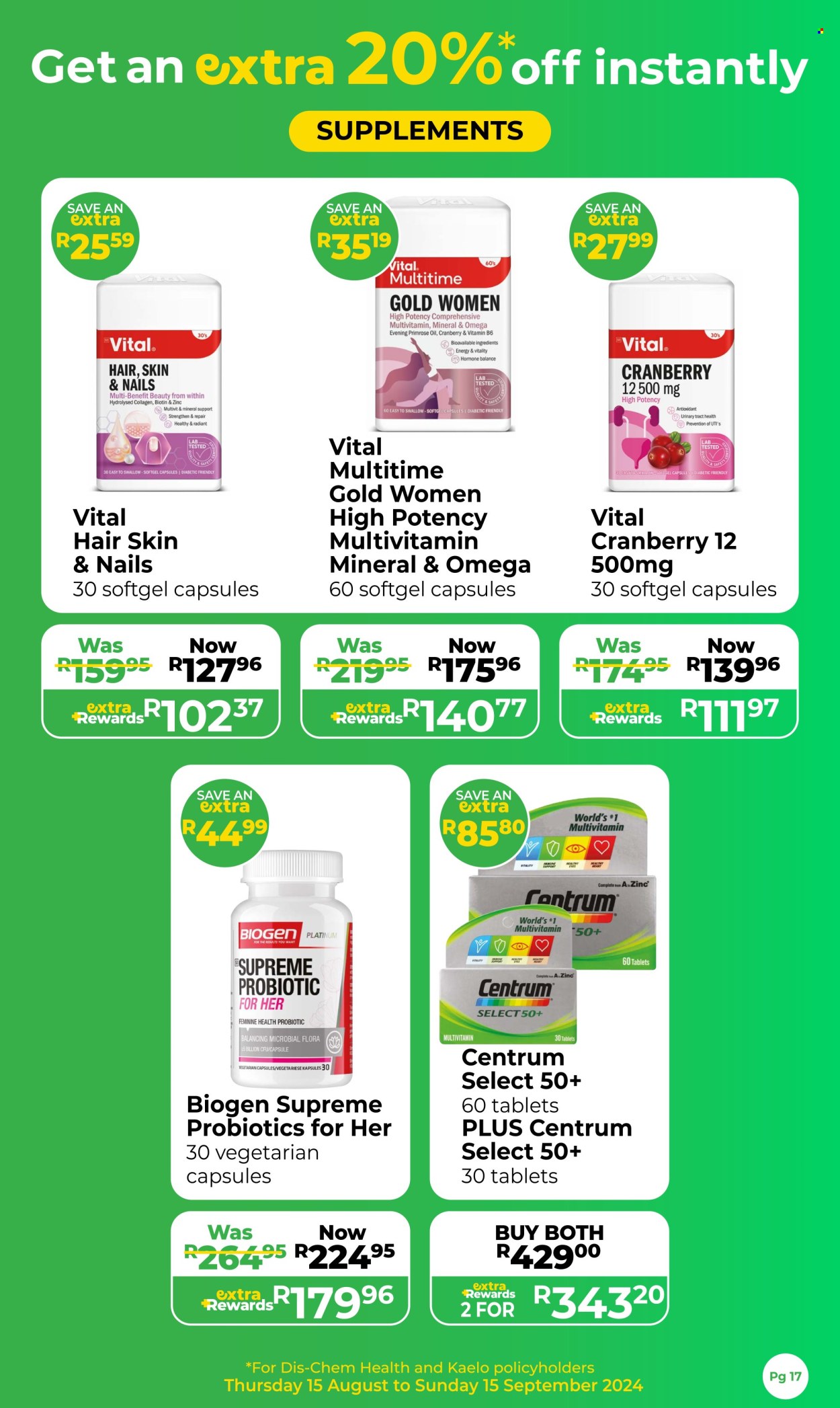 Dis-Chem specials - 15/08/2024 - 15/09/2024. Page 17
