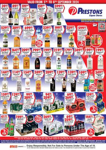 Prestons Liquor Stores catalogue  - 05/09/2024 - 08/09/2024.
