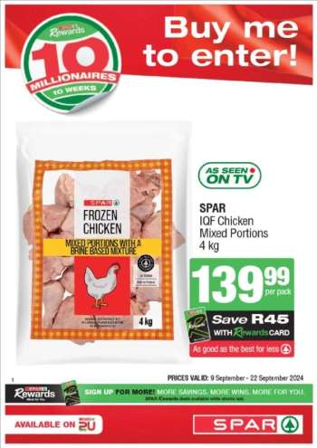 SPAR catalogue  - 09/09/2024 - 22/09/2024.