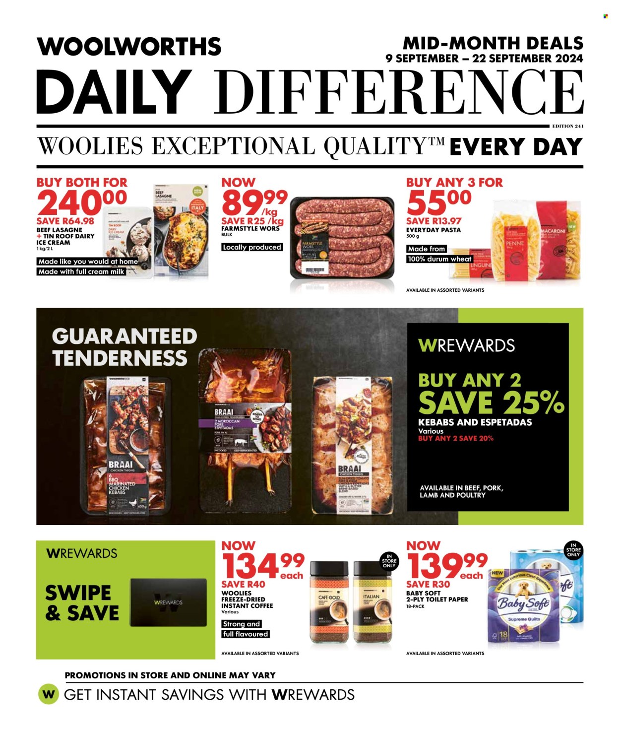 Woolworths specials - 09/09/2024 - 22/09/2024. Page 1