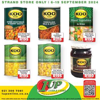 1UP Cash & Carry catalogue  - 06/09/2024 - 19/09/2024.