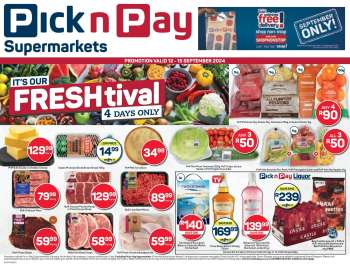 Pick n Pay Supermarket catalogue  - 12/09/2024 - 15/09/2024.