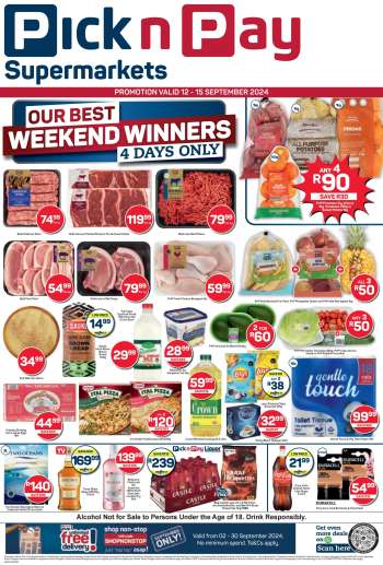 Pick n Pay Supermarket catalogue  - 12/09/2024 - 15/09/2024.