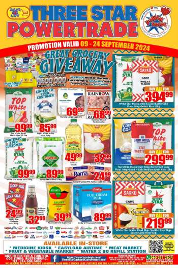 Three Star Cash and Carry catalogue  - 09/09/2024 - 24/09/2024.