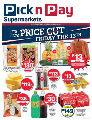 Pick n Pay Supermarket catalogue  - 13/09/2024 - 13/09/2024.