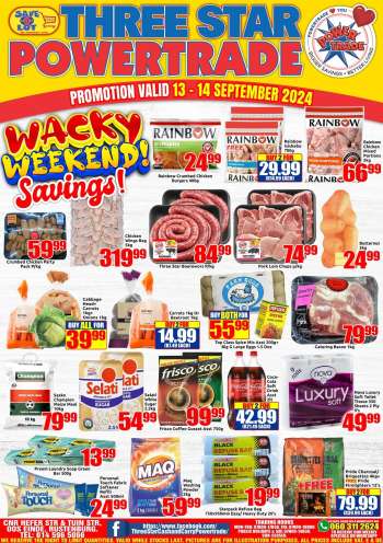 Three Star Cash and Carry catalogue  - 13/09/2024 - 14/09/2024.