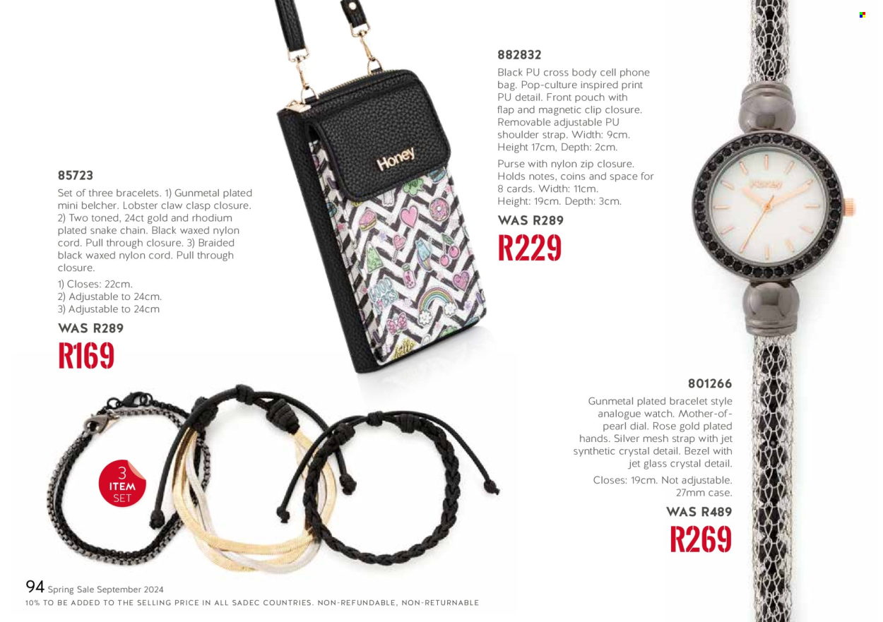 Honey specials. Page 96