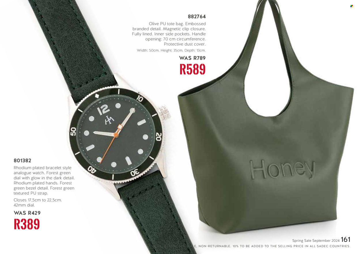 Honey specials. Page 163
