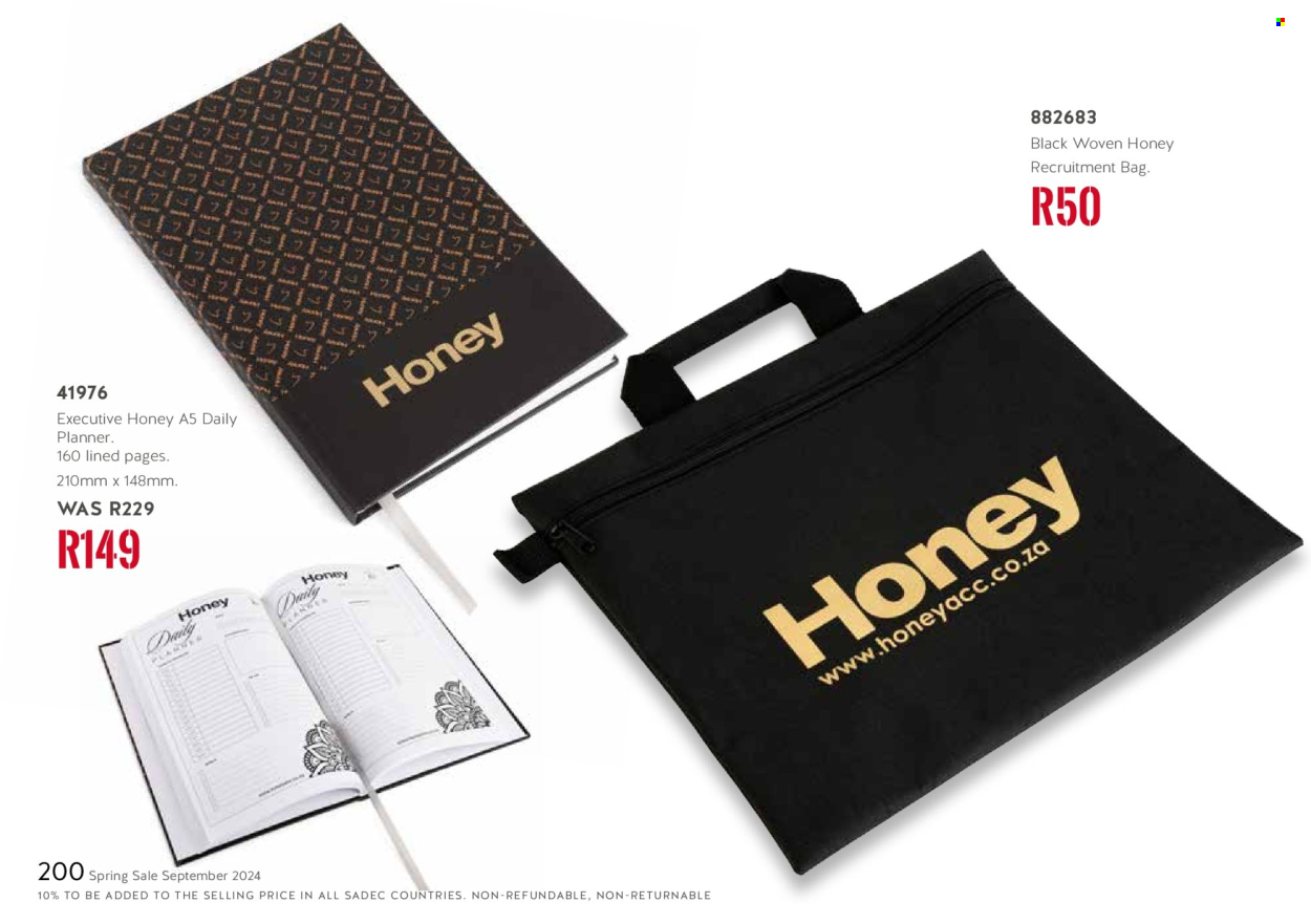 Honey specials. Page 202