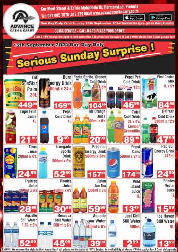 Advance Cash & Carry catalogue  - 15/09/2024 - 15/09/2024.