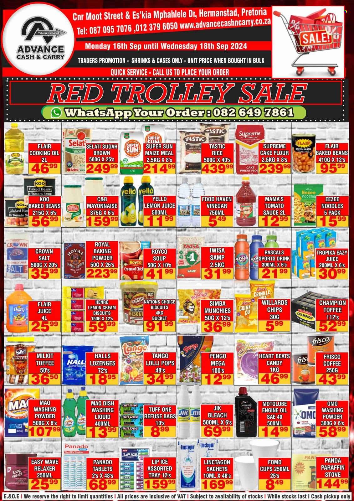 Advance Cash & Carry specials - 16/09/2024 - 18/09/2024. Page 1