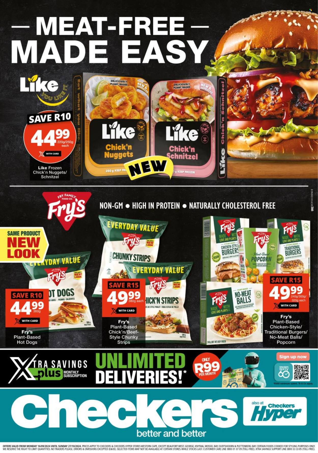 CHECKERS specials • Checkers Meat Free Promotion 16 September • From ...