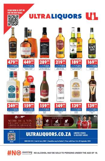 Ultra Liquors catalogue  - 16/09/2024 - 30/09/2024.