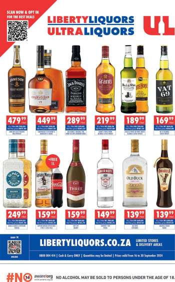 Liberty Liquors catalogue  - 16/09/2024 - 30/09/2024.