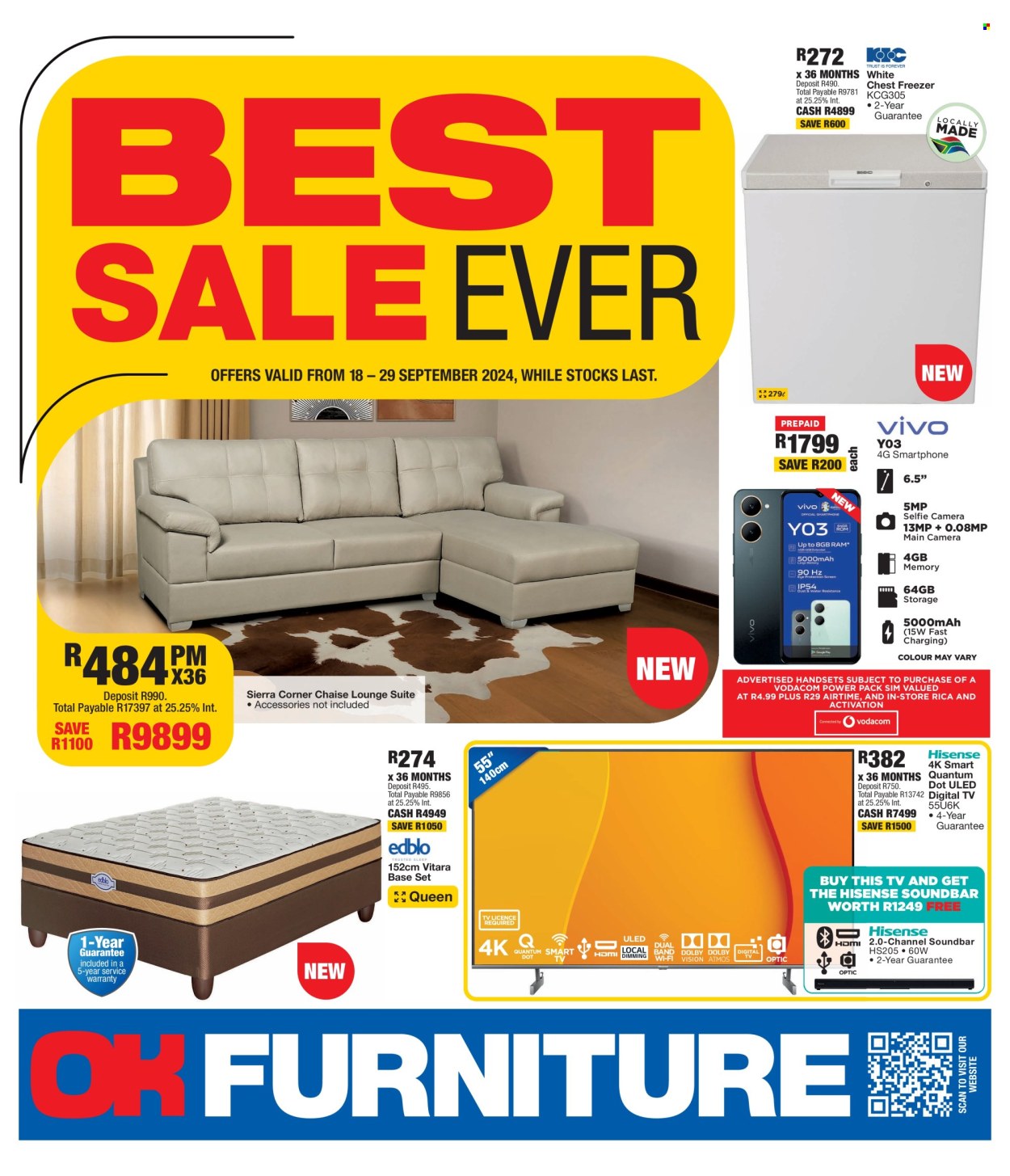 OK Furniture specials - 18/09/2024 - 29/09/2024. Page 1