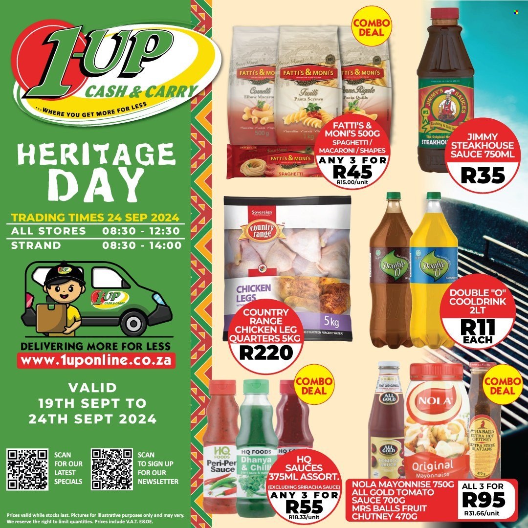 1UP Cash & Carry specials - 19/09/2024 - 24/09/2024. Page 1