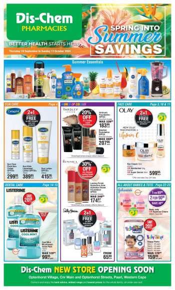 Dis-Chem catalogue  - 19/09/2024 - 13/10/2024.