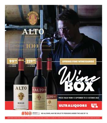 Ultra Liquors catalogue  - 15/09/2024 - 31/10/2024.