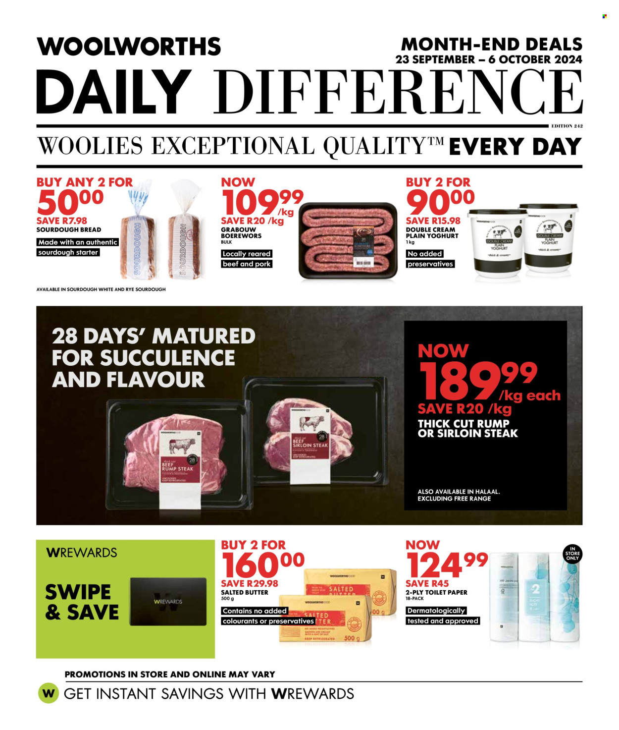 Woolworths specials - 23/09/2024 - 06/10/2024. Page 1