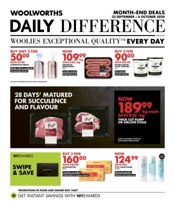 Woolworths catalogue  - 23/09/2024 - 06/10/2024.