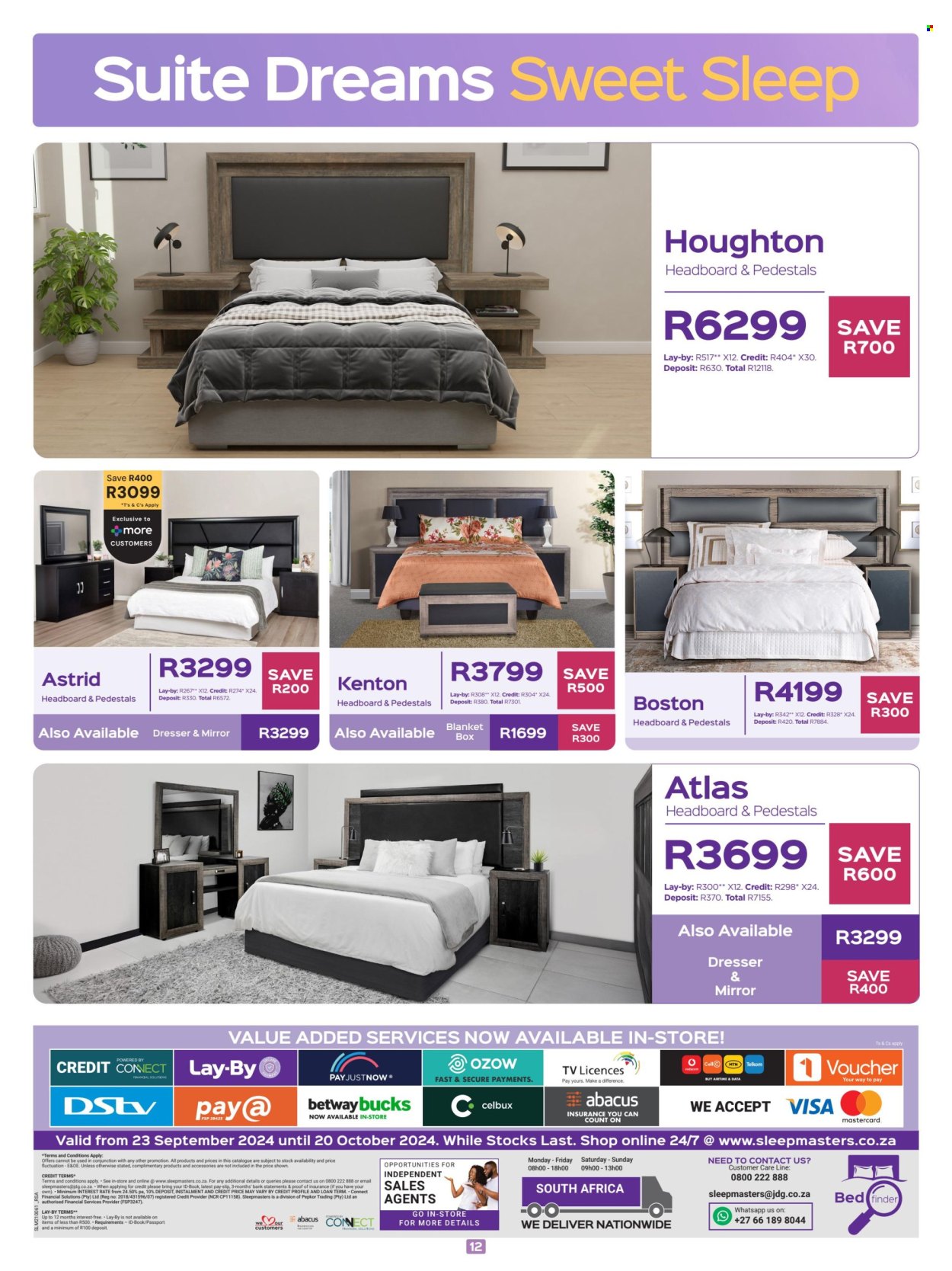 Sleepmasters specials - 23/09/2024 - 20/10/2024. Page 12