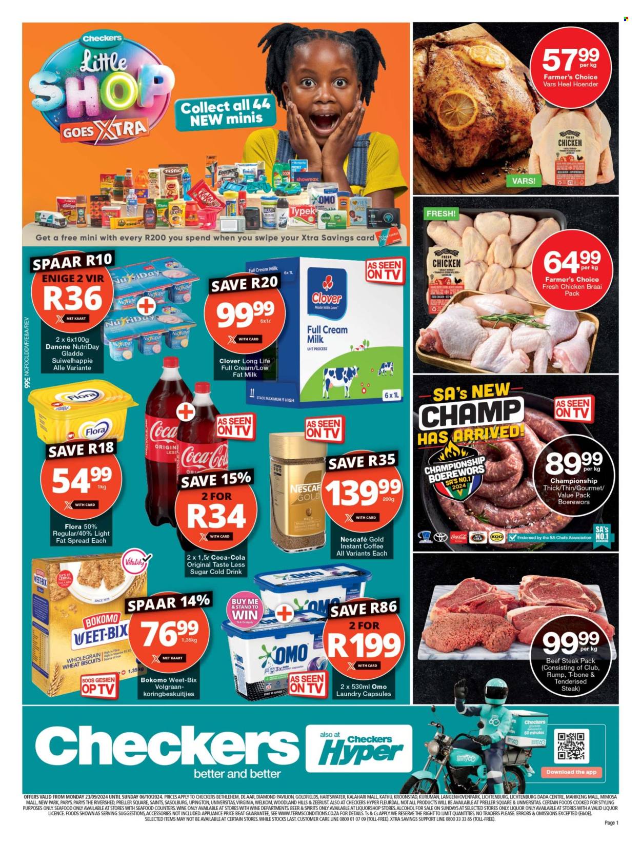 Checkers specials - 23/09/2024 - 06/10/2024. Page 1