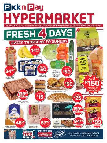 Pick n Pay Hypermarket catalogue  - 26/09/2024 - 29/09/2024.