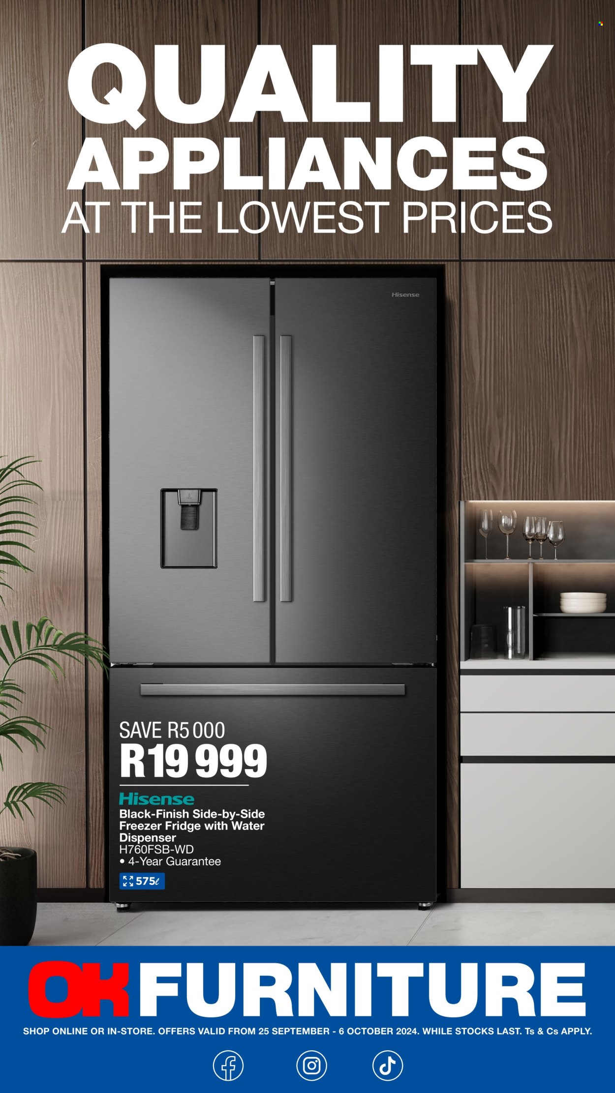 OK Furniture specials - 25/09/2024 - 06/10/2024. Page 1