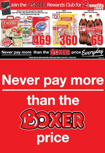 Boxer catalogue  - 26/09/2024 - 29/09/2024.