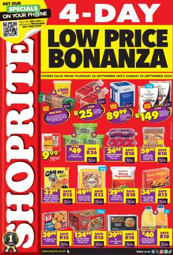 Shoprite catalogue  - 26/09/2024 - 29/09/2024.