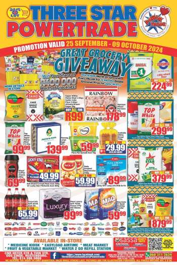 Three Star Cash and Carry catalogue  - 25/09/2024 - 09/10/2024.