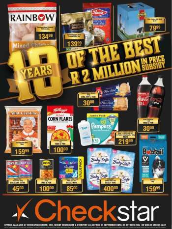 Checkstar catalogue  - 23/09/2024 - 06/10/2024.