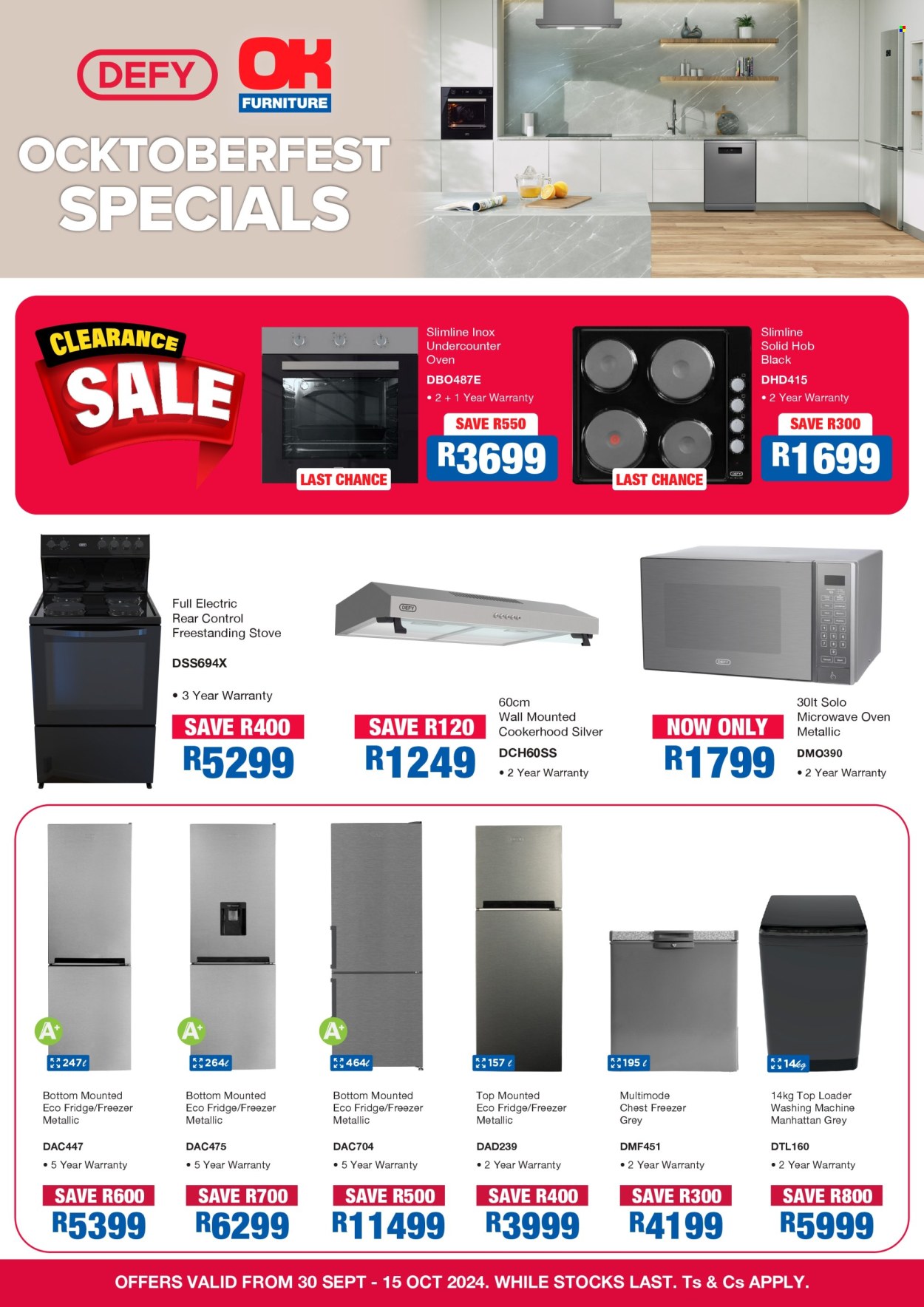 OK Furniture specials - 30/09/2024 - 15/10/2024. Page 1