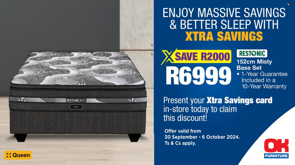 OK Furniture specials - 30/09/2024 - 06/10/2024. Page 1