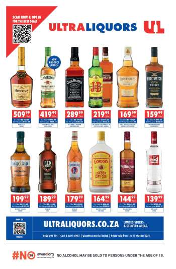 Ultra Liquors catalogue  - 01/10/2024 - 15/10/2024.