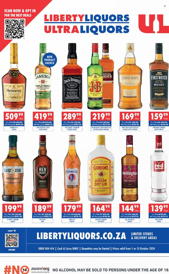 Liberty Liquors specials - 01/10/2024 - 15/10/2024. Page 1