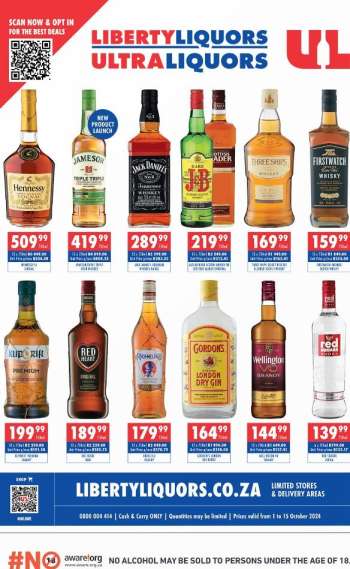 Liberty Liquors catalogue  - 01/10/2024 - 15/10/2024.