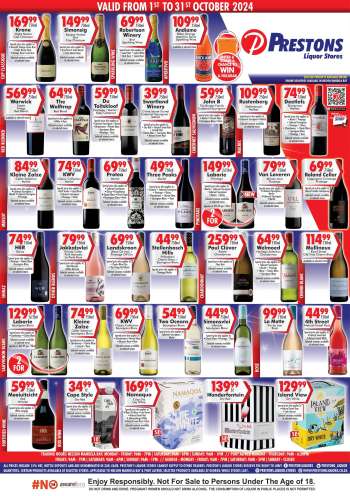 Prestons Liquor Stores catalogue  - 01/10/2024 - 31/10/2024.