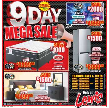 Lewis catalogue  - 01/10/2024 - 12/10/2024.