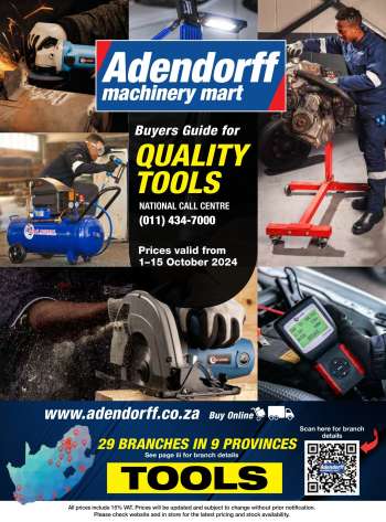Adendorff Machinery Mart catalogue  - 01/10/2024 - 15/10/2024.
