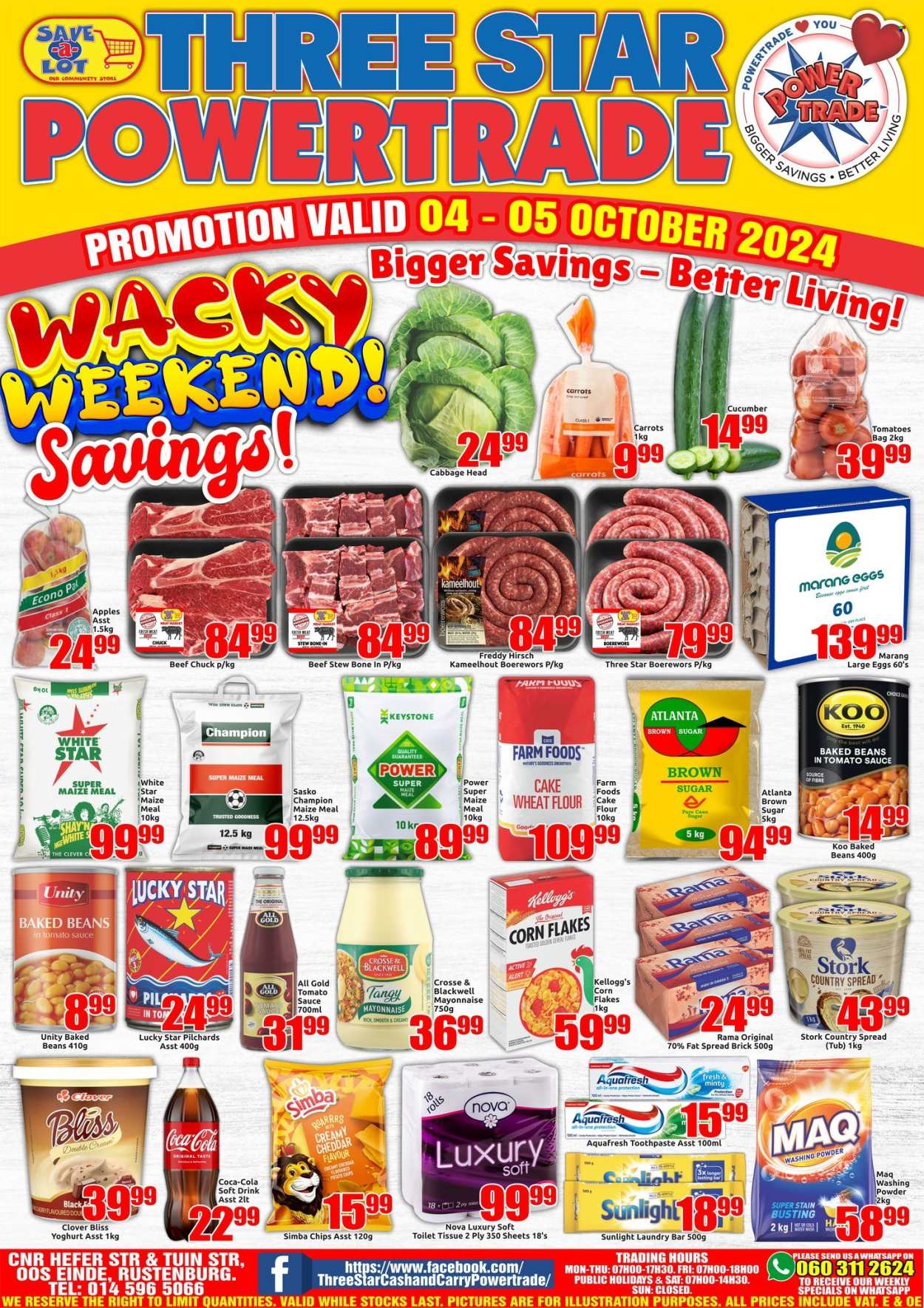 Three Star Cash and Carry specials - 04/10/2024 - 05/10/2024. Page 1