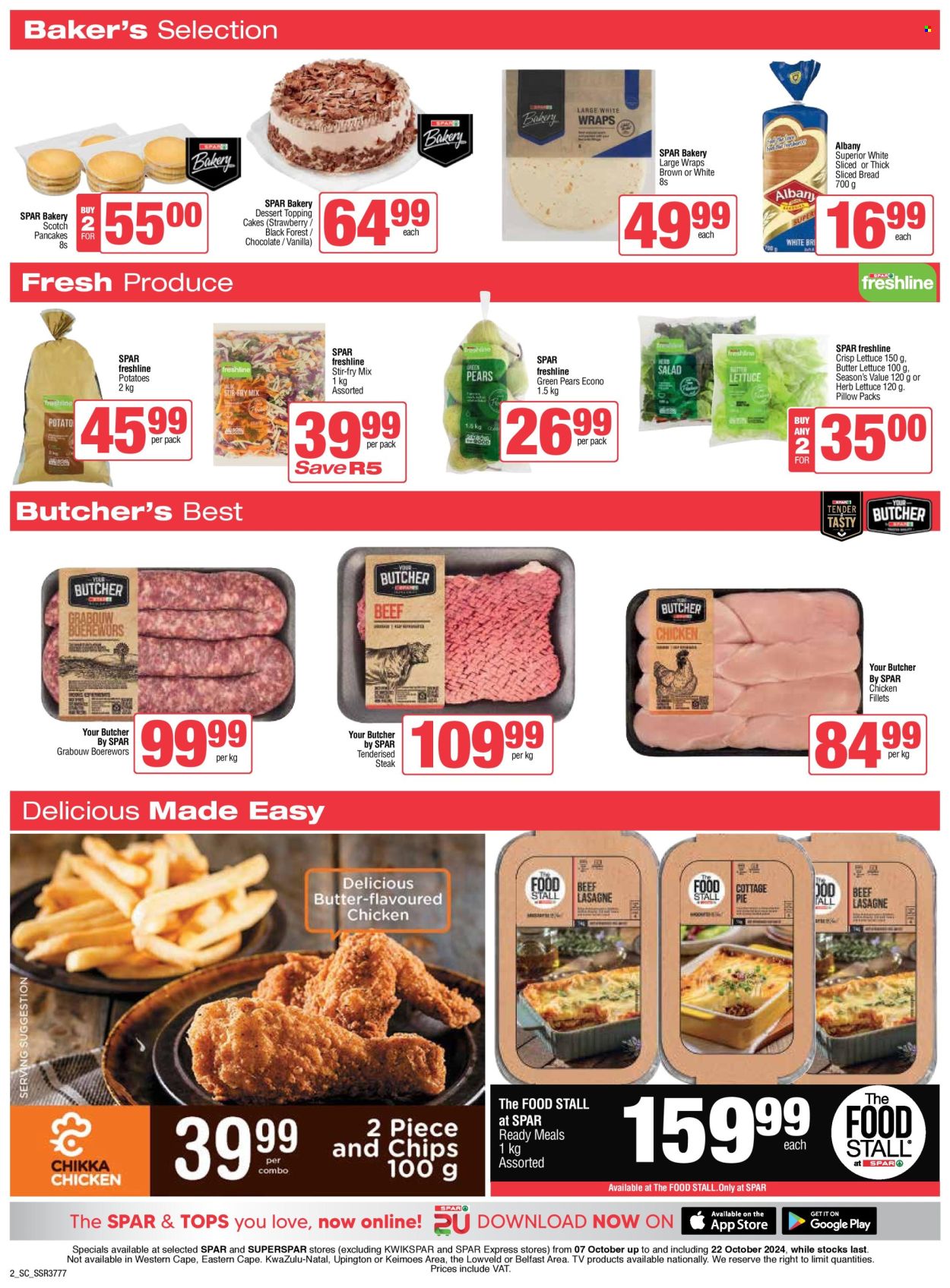 SPAR specials - 07/10/2024 - 22/10/2024. Page 2
