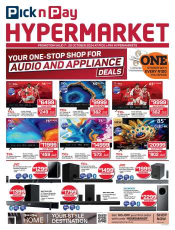 Pick n Pay Hypermarket catalogue  - 07/10/2024 - 20/10/2024.