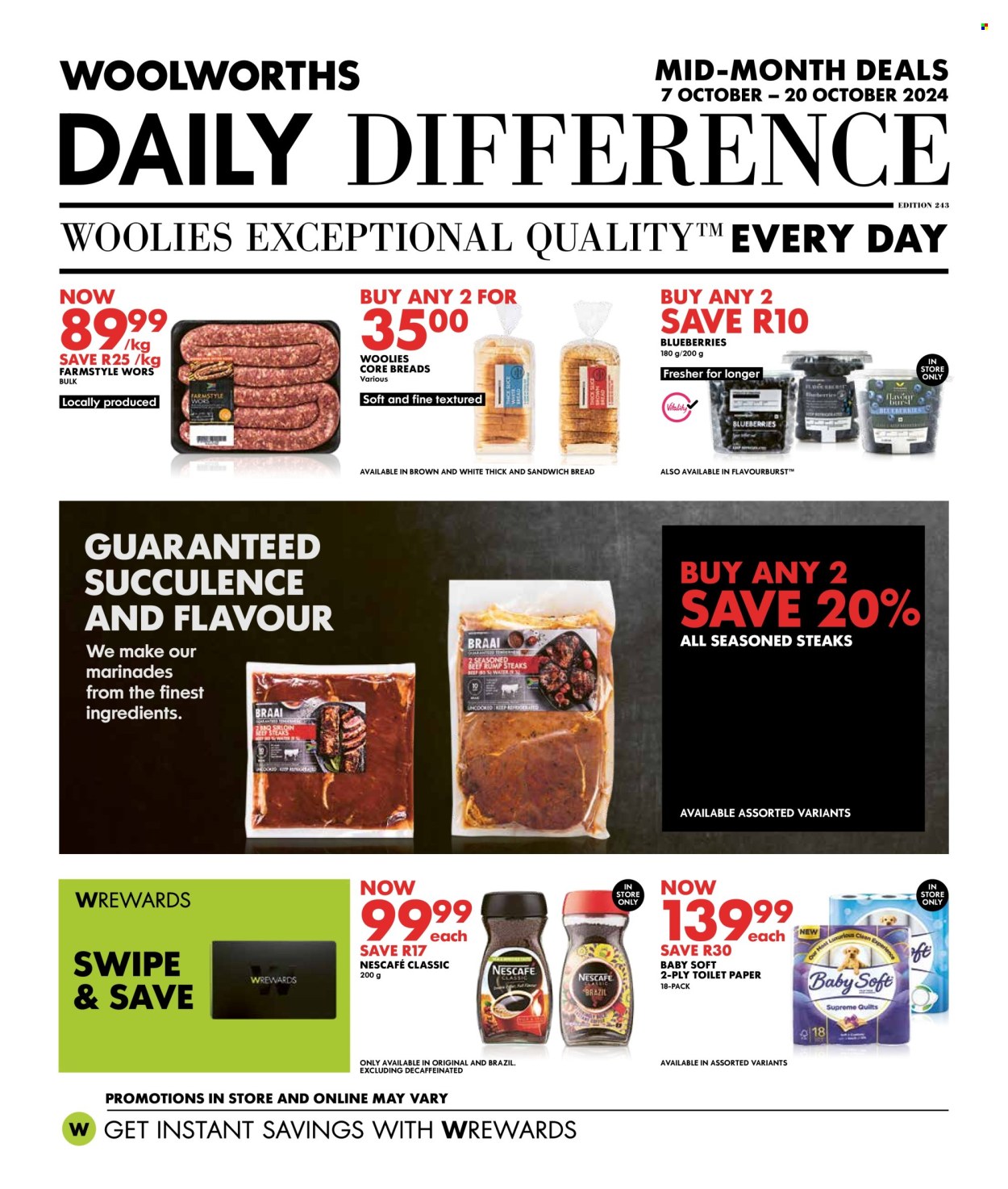 Woolworths specials - 07/10/2024 - 20/10/2024. Page 1