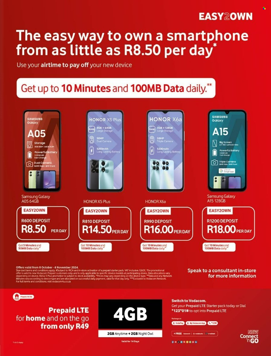 Vodacom specials - 08/10/2024 - 06/11/2024. Page 25
